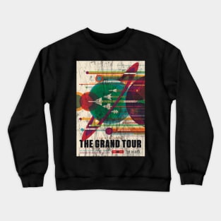 The Grand Tour Vintage Space Race Poster Crewneck Sweatshirt